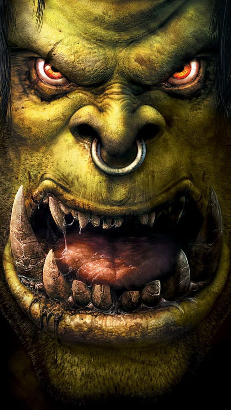 Orc World Of Warcraft Game Frozen Throne iPhone Wallpaper