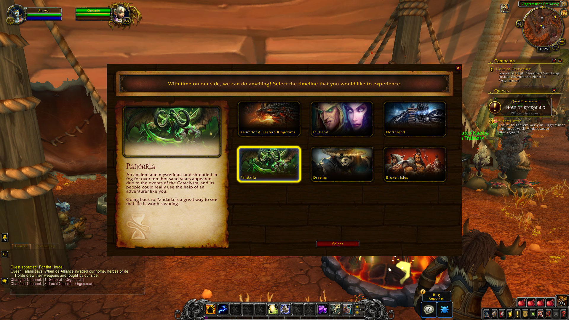 Choose Your Expansion For Leveling With Chromie Time In