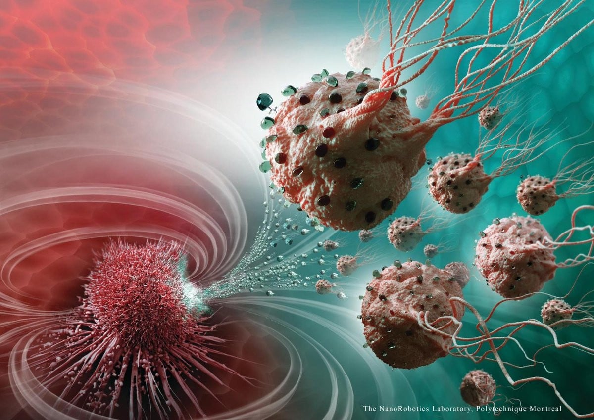 Digital Art Science Bacteria Nanorobots Viruses