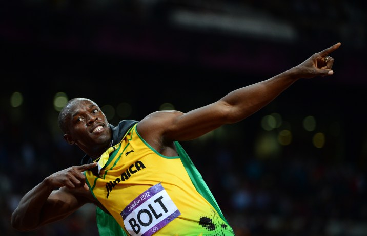 Usain Bolt After Winning