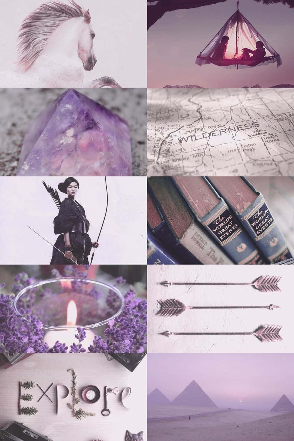 Pastel Witch Aesthetic Collage Wallpaper