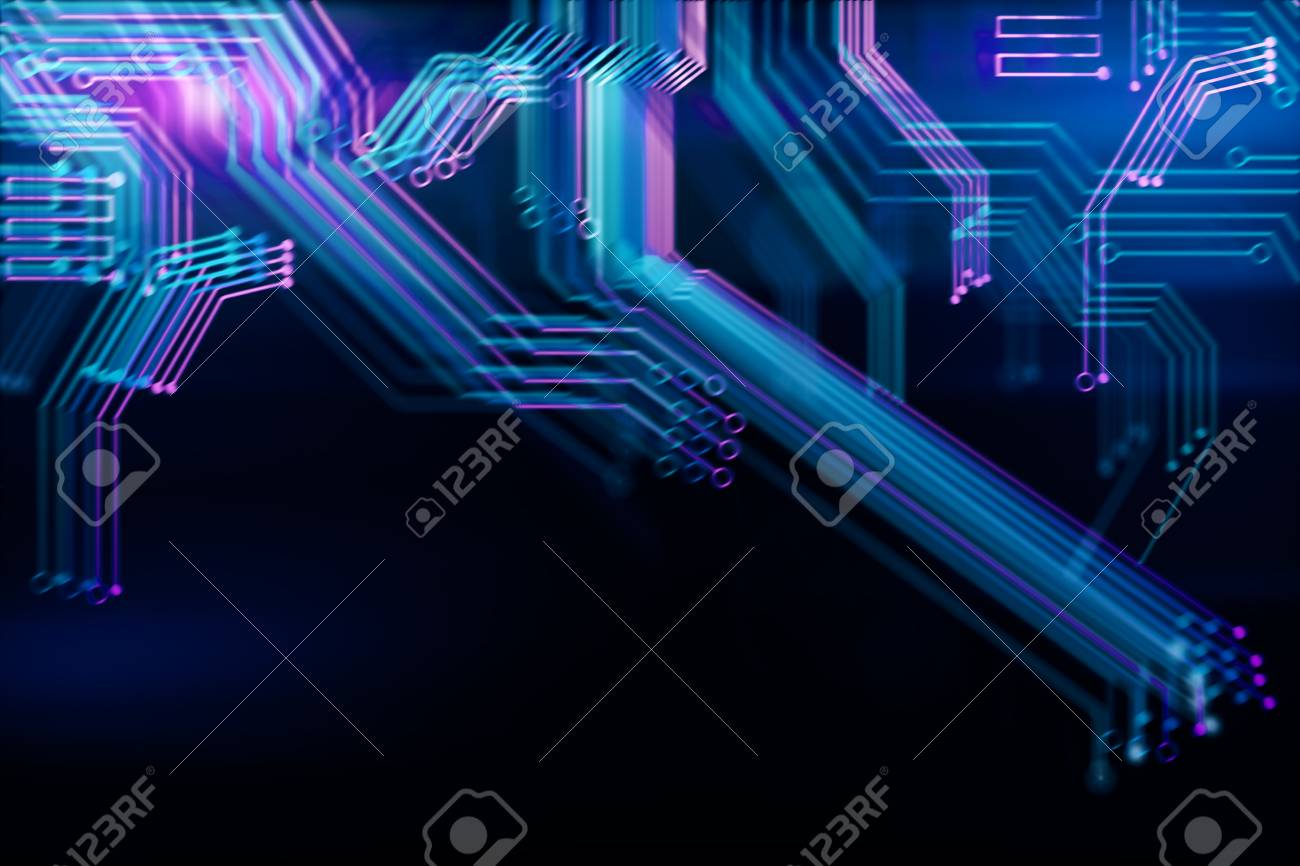 Abstract Digital Blurry Motherboard Wallpaper Technology And