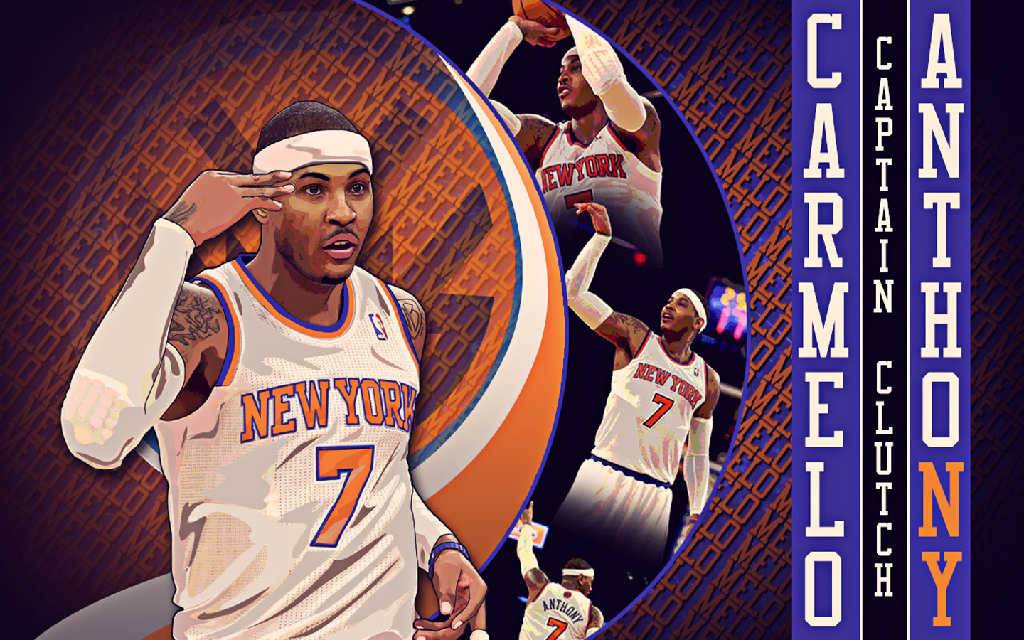 Carmelo Anthony Captain Clutch New York Knicks Wallpaper