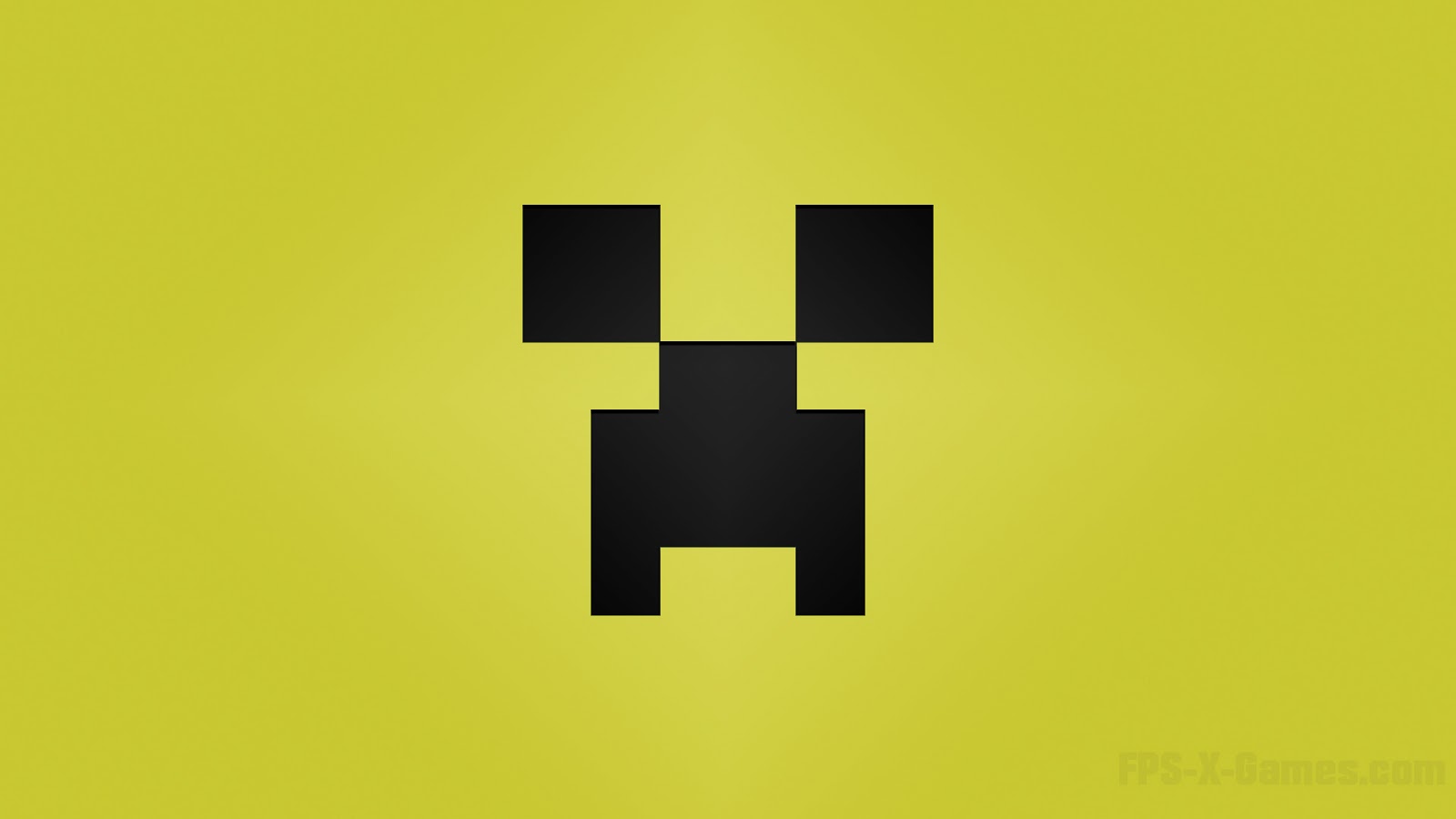 Minecraft Creeper Desktop Wallpaper Yellow