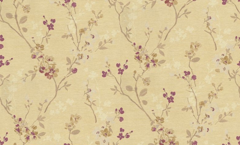 With Notes Tags Background Floral Vintage Purple Gold Background