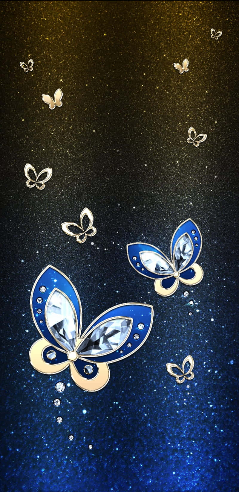 Glitter Butterfly Wallpaper