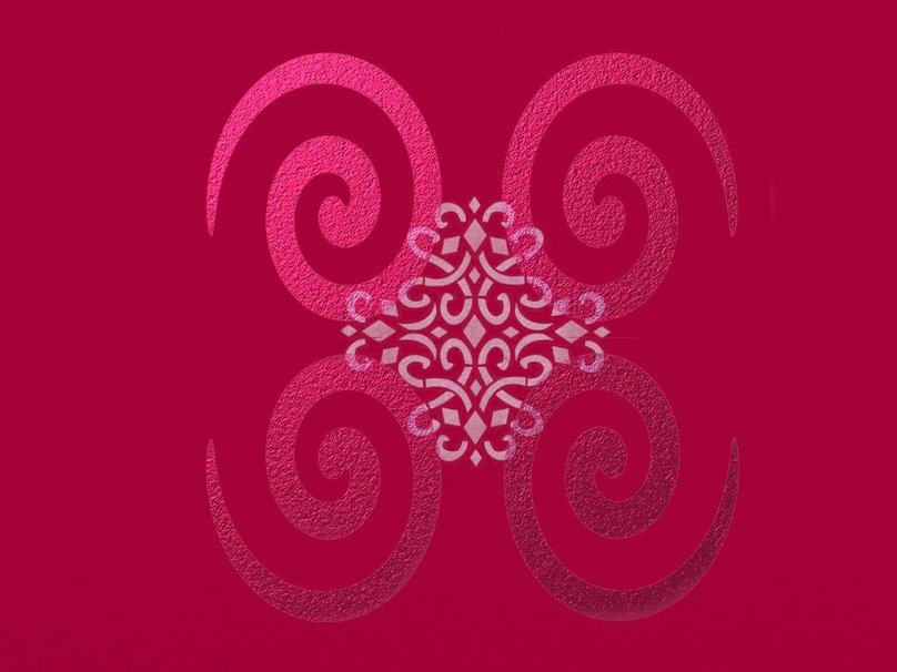 Pink Swirls Filigree Wallpaper