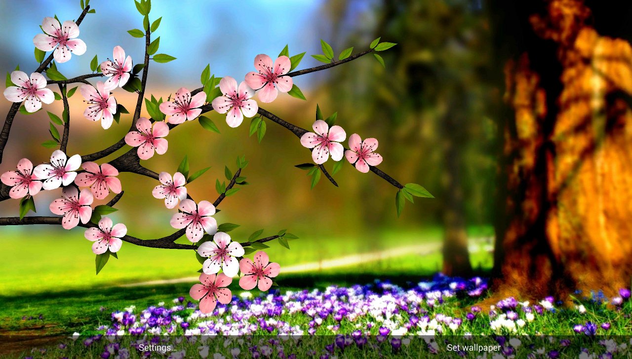 Free download Spring Flowers 3D Parallax Live Wallpaper for Android  [1280x727] for your Desktop, Mobile & Tablet | Explore 47+ Spring 3D  Wallpaper | Wallpaper Spring, Spring Backgrounds, Wallpapers Spring