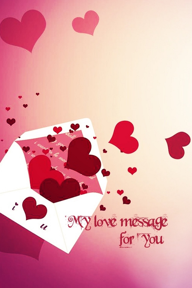For Love Symbol Message iPhone HD Wallpaper