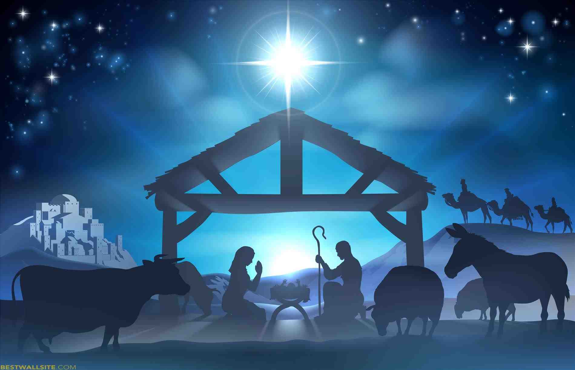 Advent Christmas Manger Wallpaper Time Nativity Scene