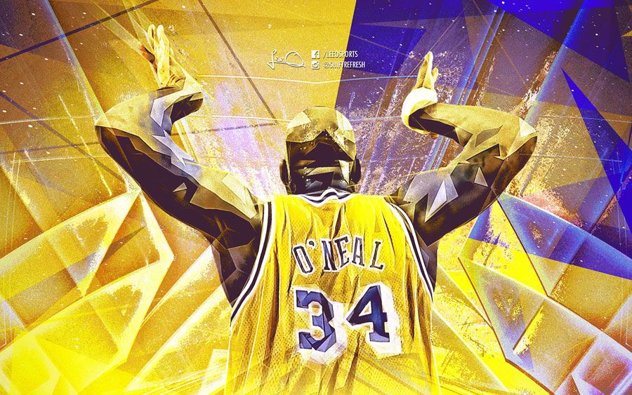 Nick Tyson On Lakers Shaquille O Neal Nba Wallpaper