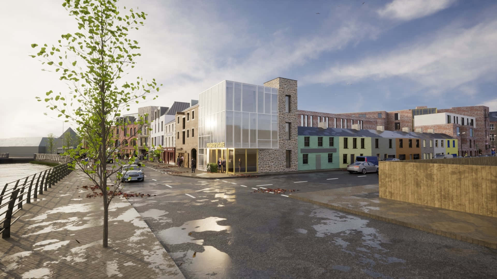 Newry Modern Architecture Street Wallpaper
