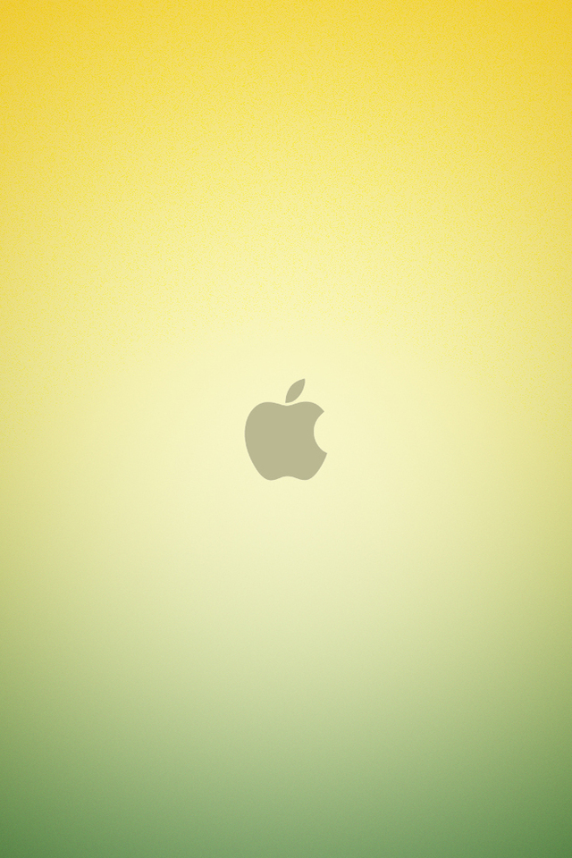 Apple Logo Lime Green iPhone 4 iPhone 5 retina wallpaper 640 x 960
