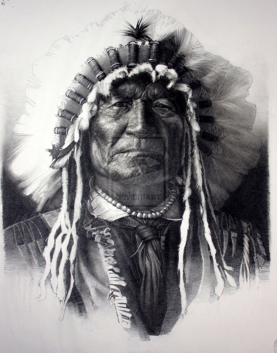 Native American Indian Chief By Murrayiii