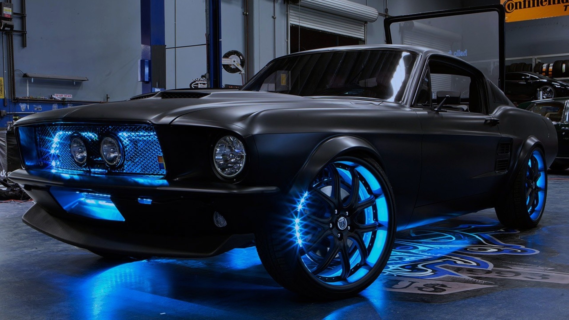 Black Cars Ford Mustang West Coast Customs Wallpaper