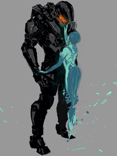 Wallpaper Halo Mc And Cortana Spartan Master Chief