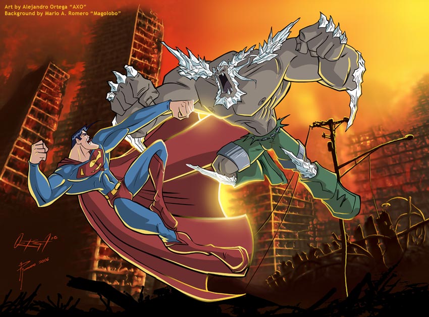 Superman Vs Doomsday By Magolobo