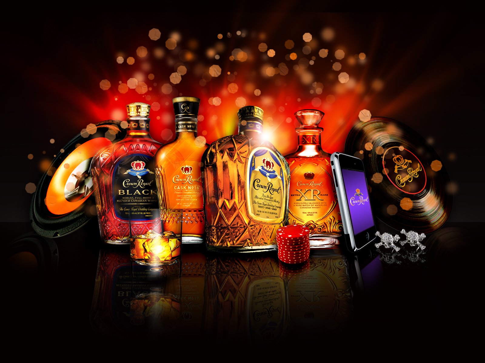 Crown Royal Canadian Whisky Alcohol Wallpaper HD
