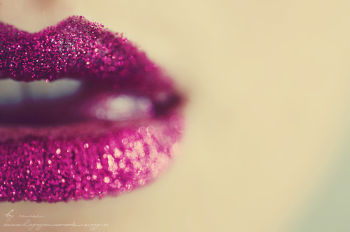cute girly glitter lips   image 716531 on Favimcom