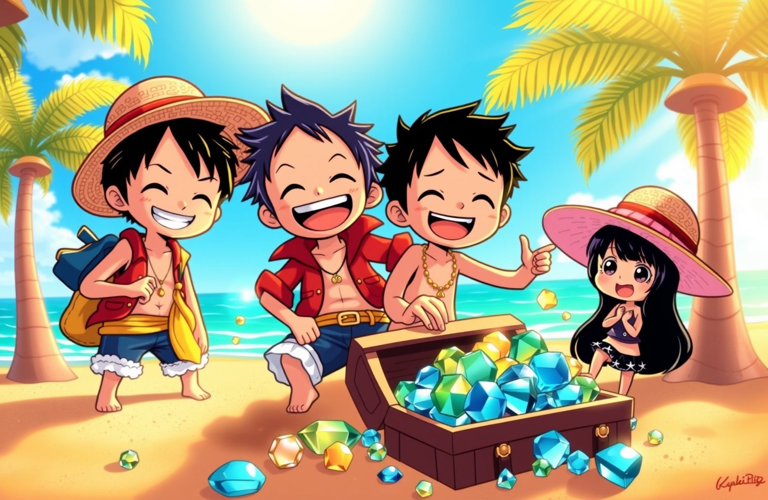 One Piece Chibi Wallpaper