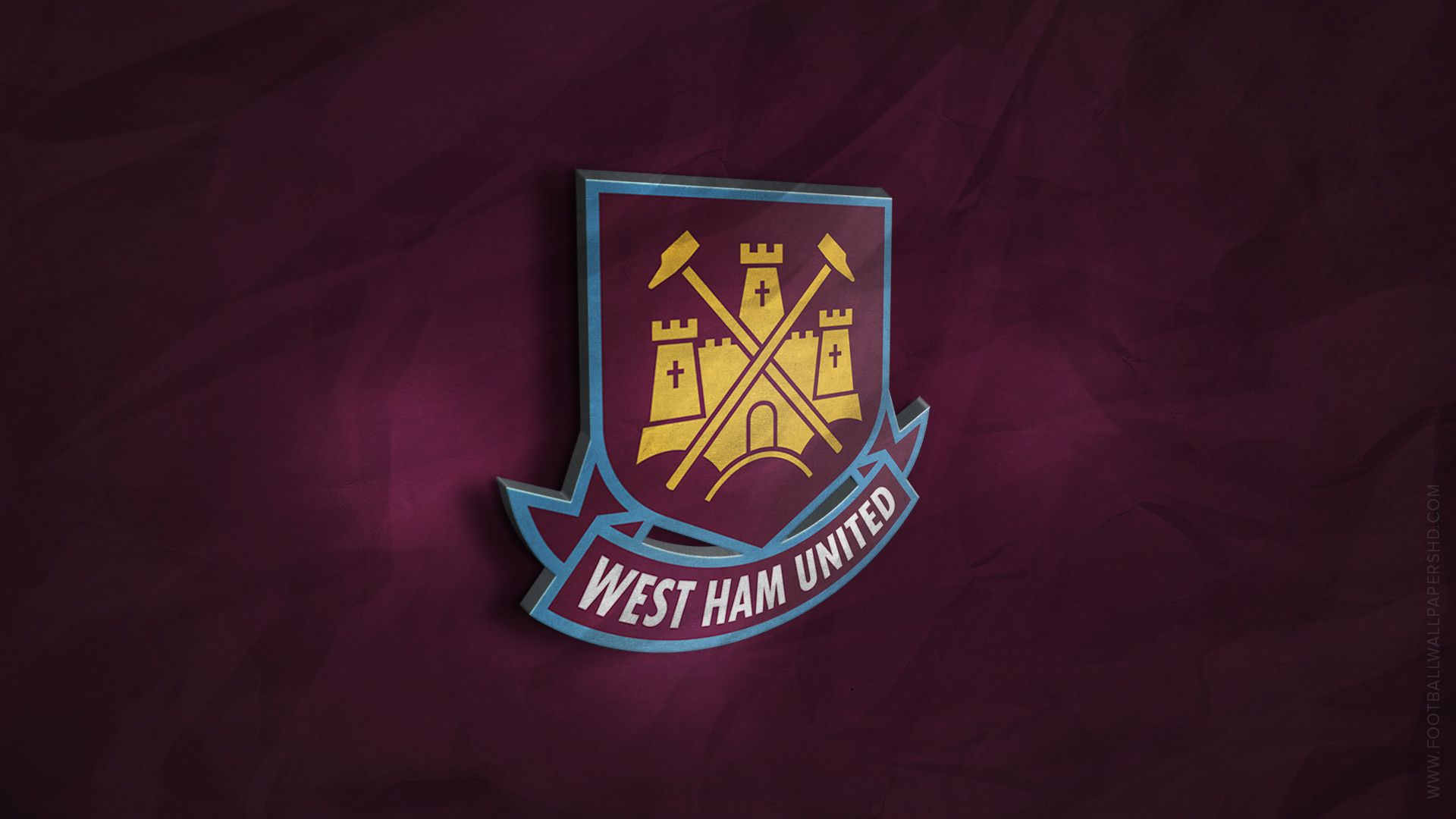 West Ham United 3d Logo Wallpaper Football HD