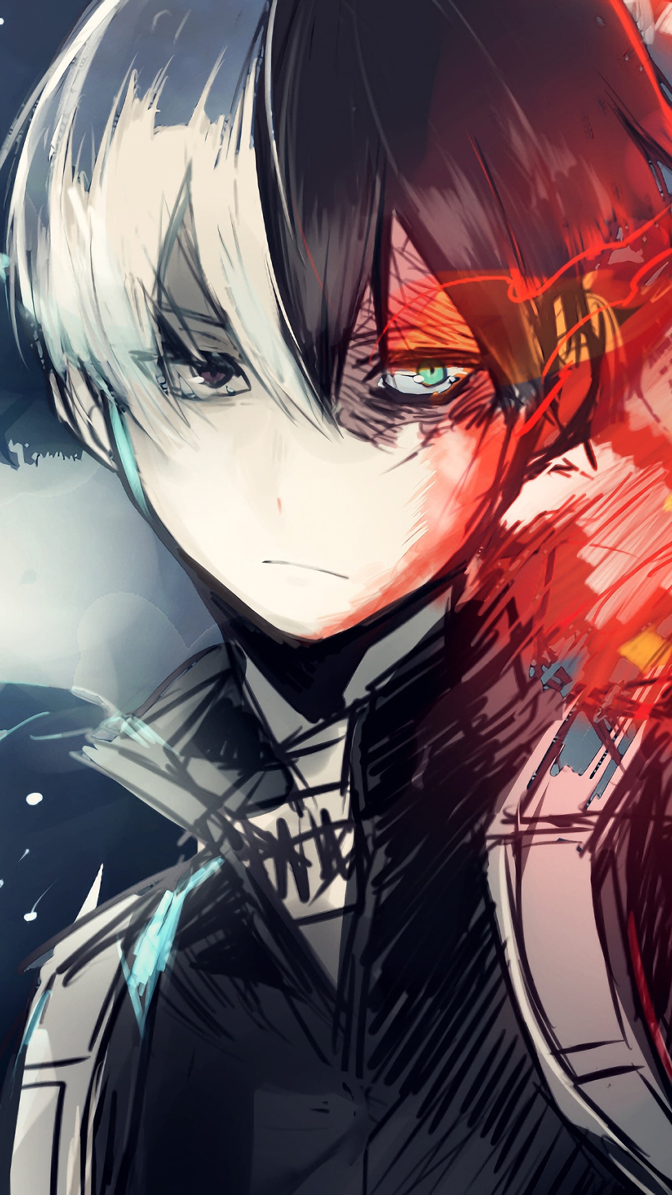 Todoroki Background Wallpaper