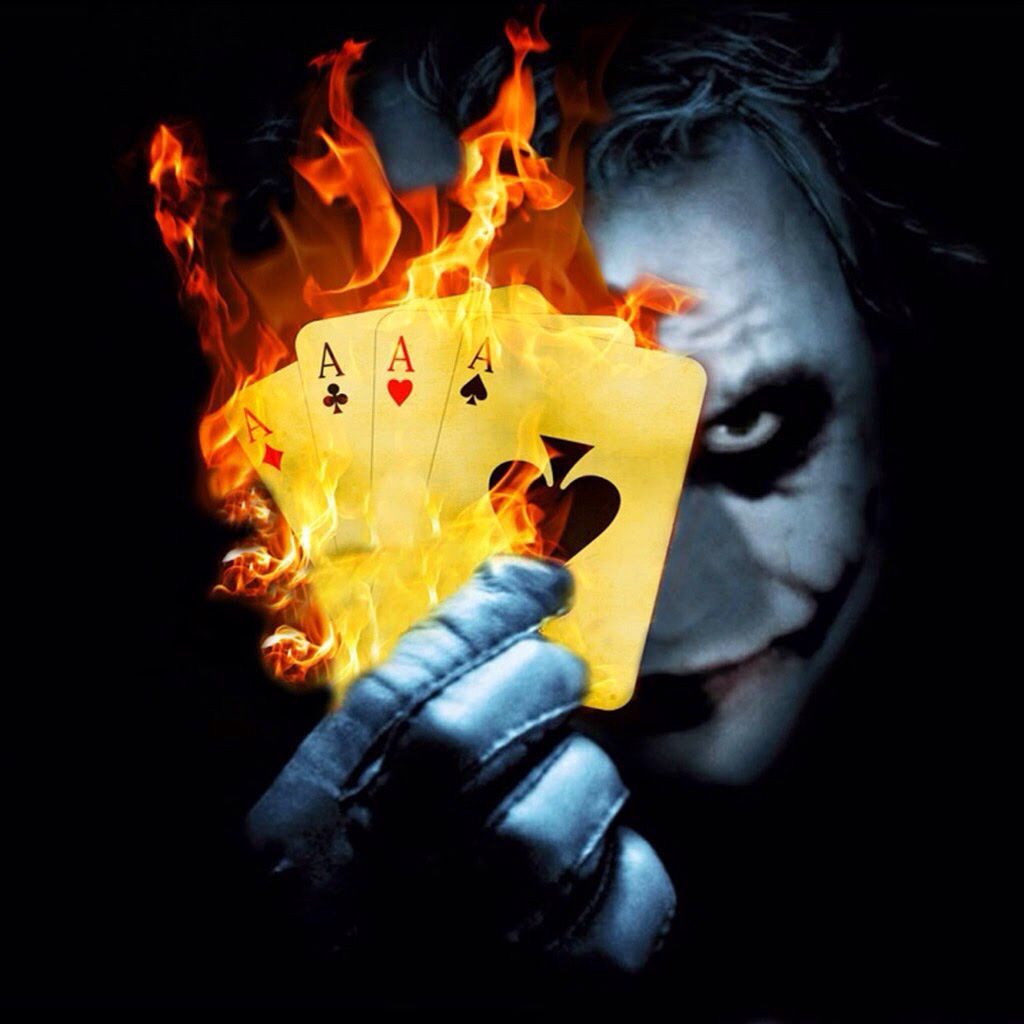 Burning Aces Only Joker Can Do It HD Wallpaper Batman