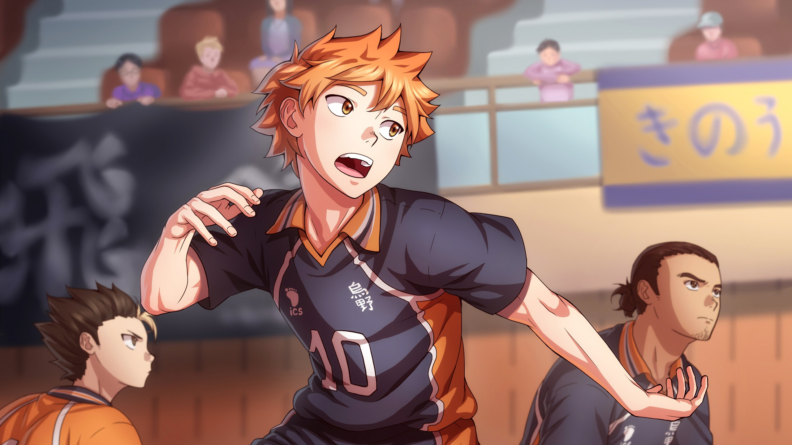 Haikyu Shoyo Hinata Going To Hit HD Anime Wallpaper