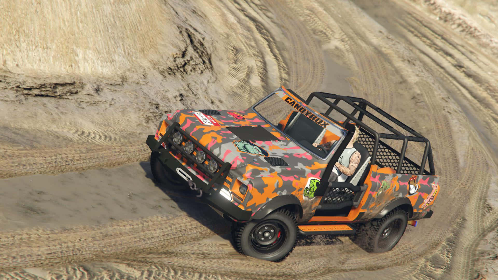 Thrilling Chase In The Heart Of A Dirt Rally Wallpaper
