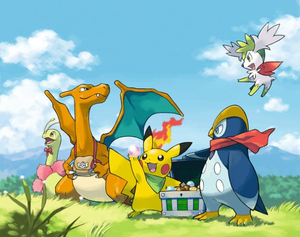 Image   Pokemon mystery dungeon 2 explorers of sky wallpaper 1 small 620x489