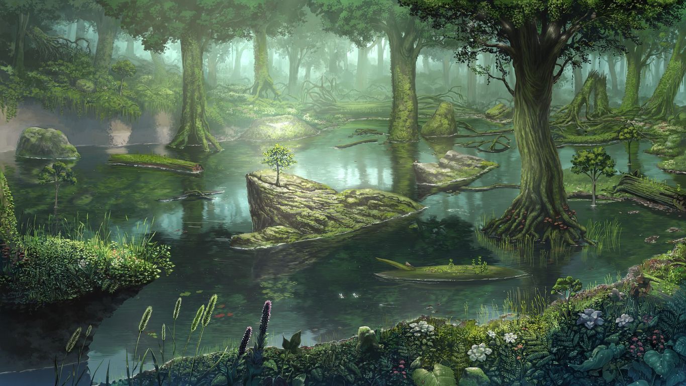 Forest Swamp Wallpaper