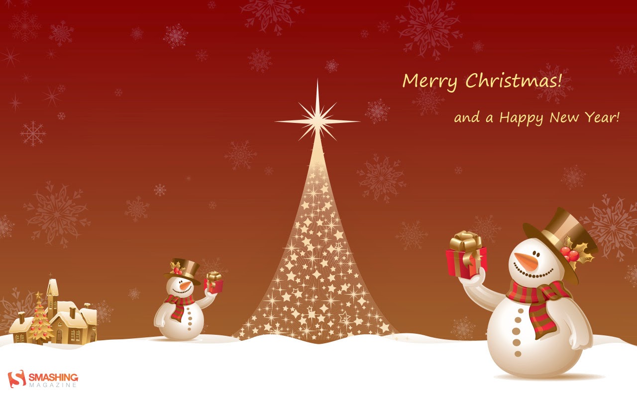 Merry Christmas And Happy New Year Wallpaper HD Image By