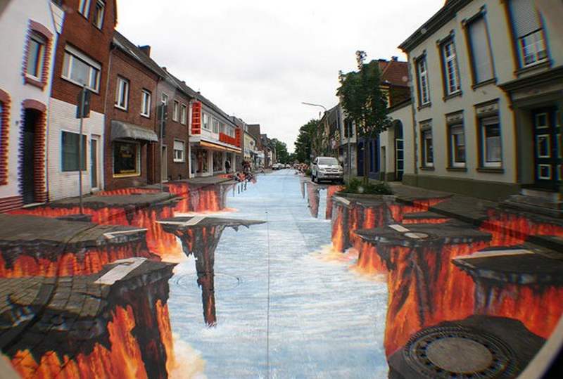 53 3D street art by Edgar Muller
