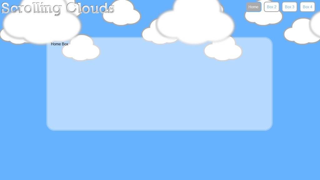 Animated Cloud Background Scrolling Clouds