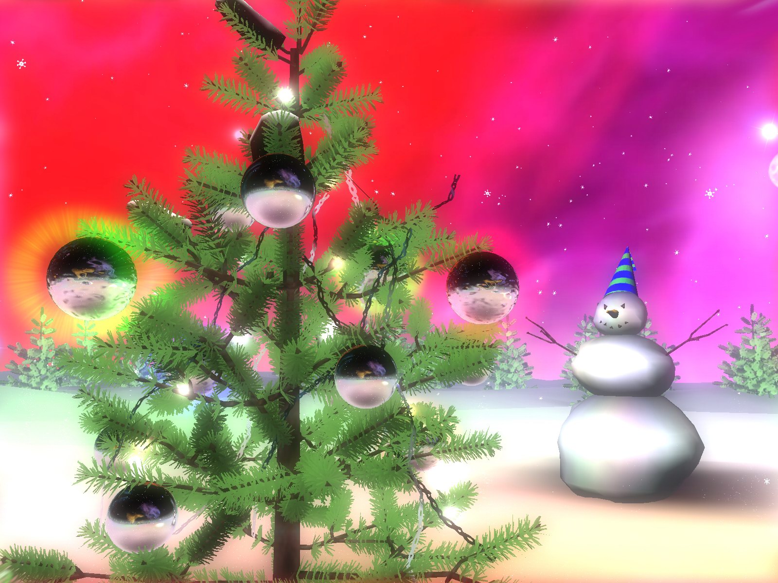 3d Space Christmas Screensaver Joyful Meditative