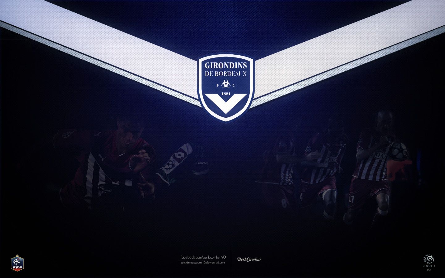 Fc Girondins De Bordeaux Logo Wallpaper Sport