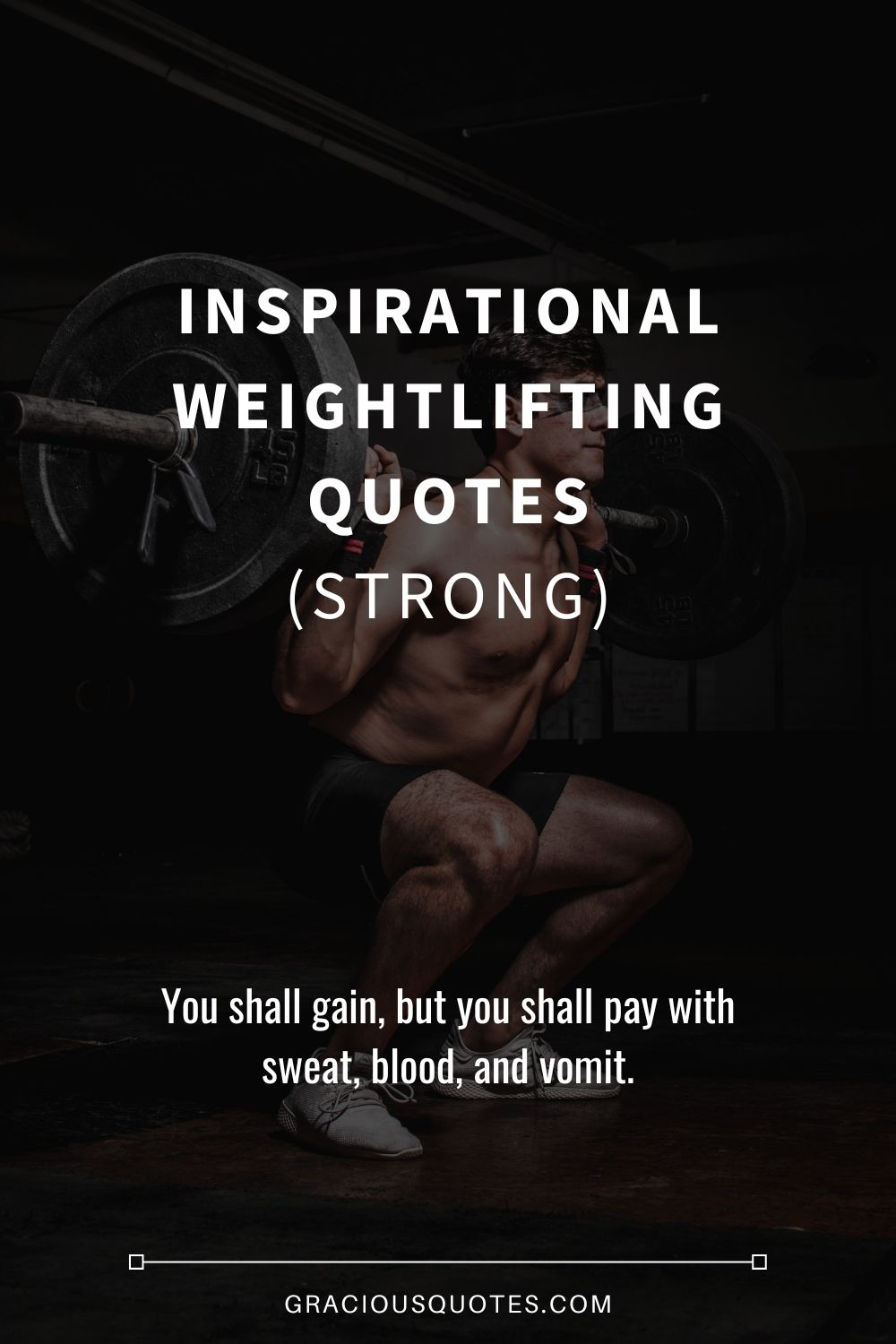 Inspirational Weightlifting Quotes Strong Gracious Wallpaper
