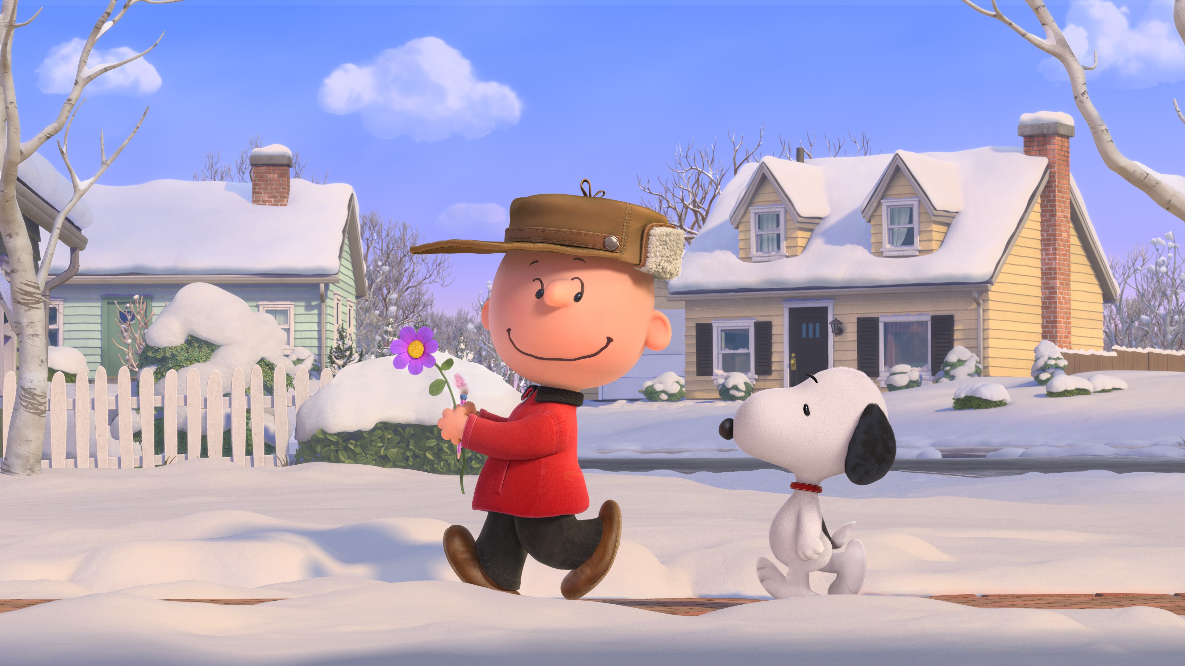 Wallpaper The Peanuts Movie Snoopy Charlie Brown Winter Movies