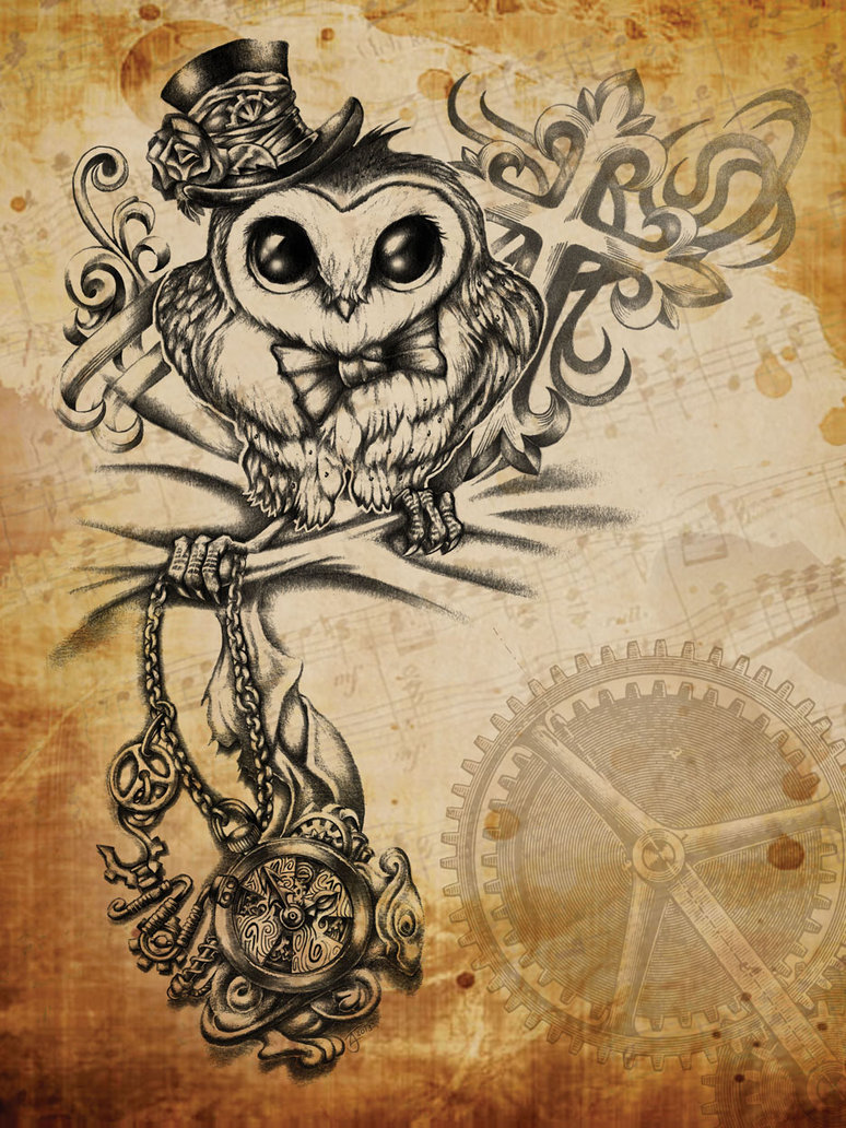 Steampunk Owl By Revenants1