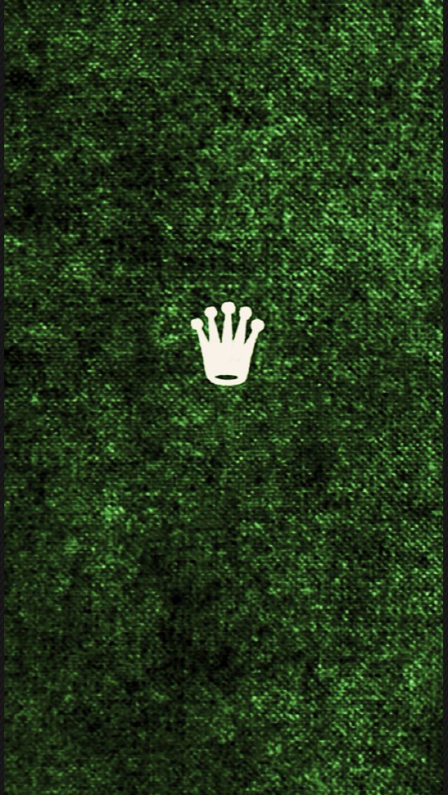 Green Vintage Rolex Crown Wallpaper For Apple iPhone 5s Po