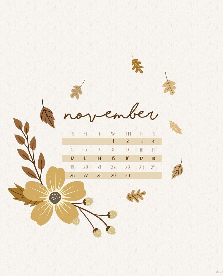 November Calendar Wallpaper For Desktop Mobile Devices