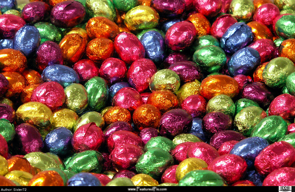 Chocolate Easter Eggs Featured Wallpaper
