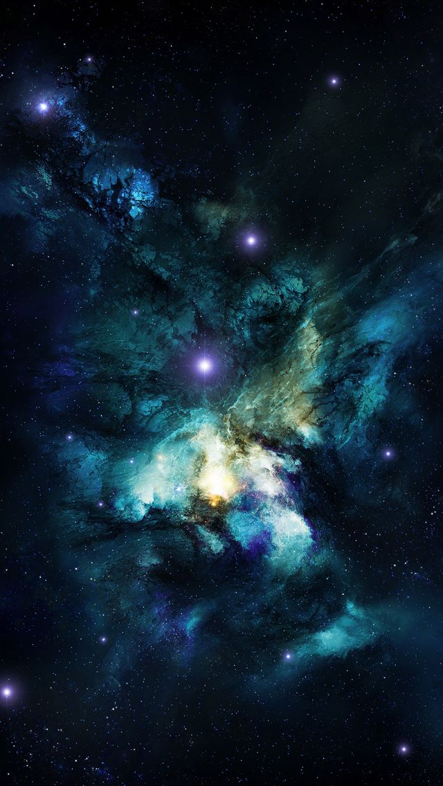 Shiny Galaxy iPhone Wallpaper Creative