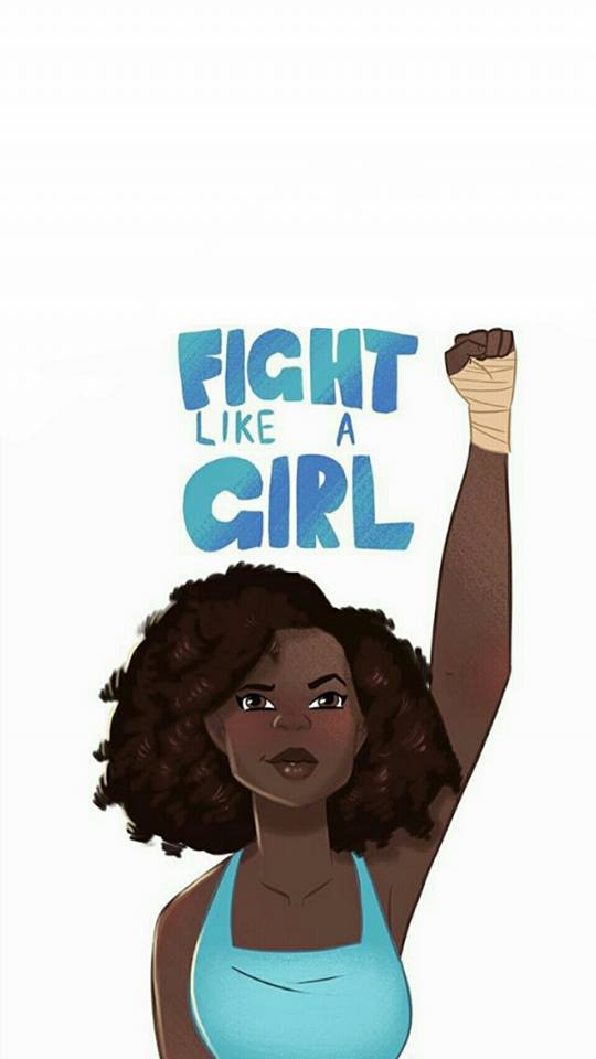 Fight Like A Girl iPhone HD Wallpaper Background