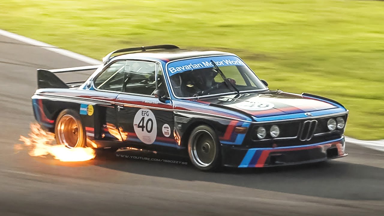 X Bmw Csl Group Touring Cars Howling Spitting Flames At