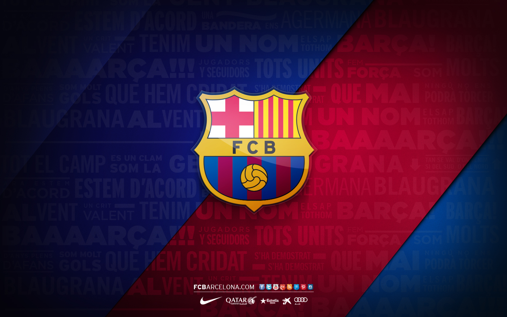 [76+] Fc Barcelona Logo Wallpaper on WallpaperSafari