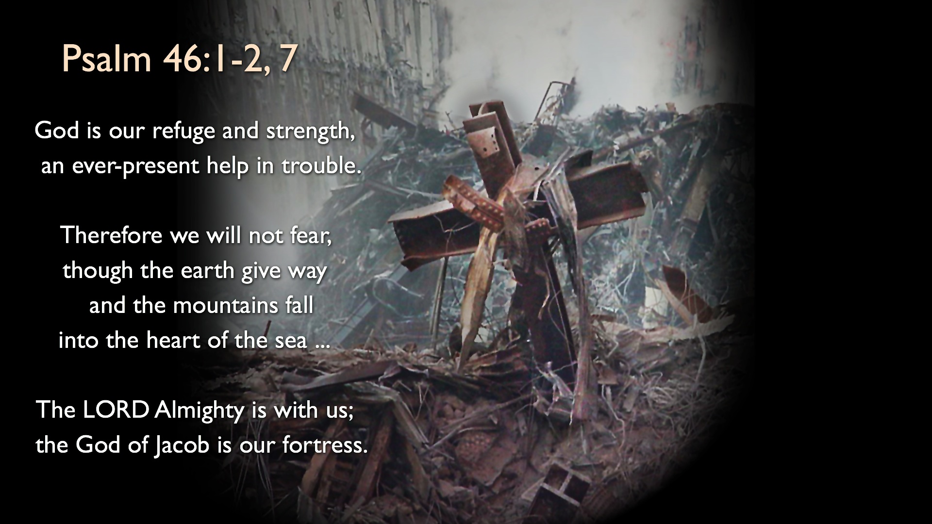 Anthem For Troubled Times Powerpoint Background Of Psalm