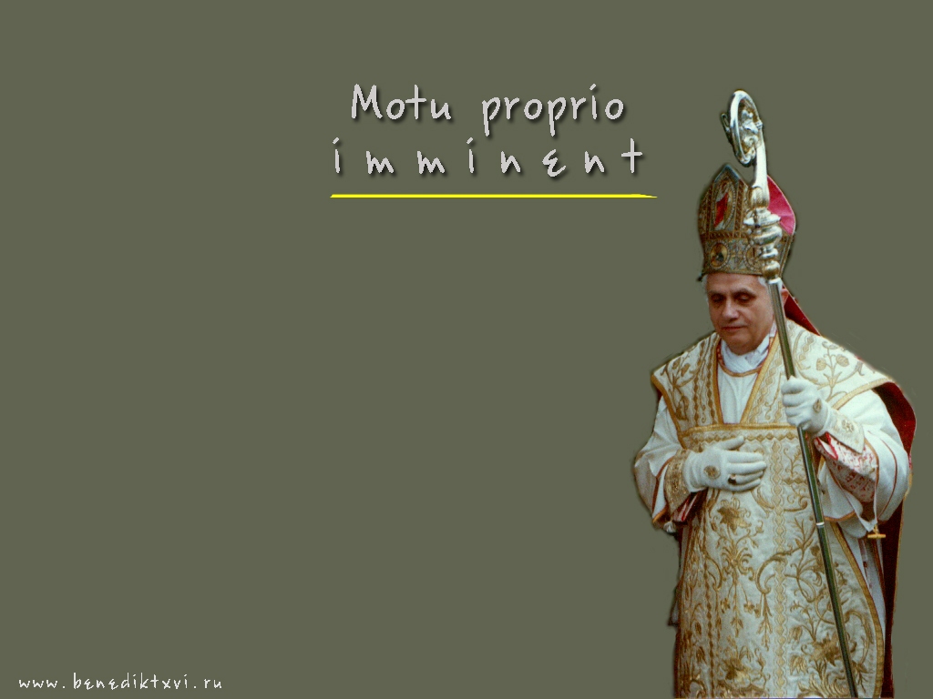 Photo Wallpaper With The Pope Benedict Xvi Papst Press