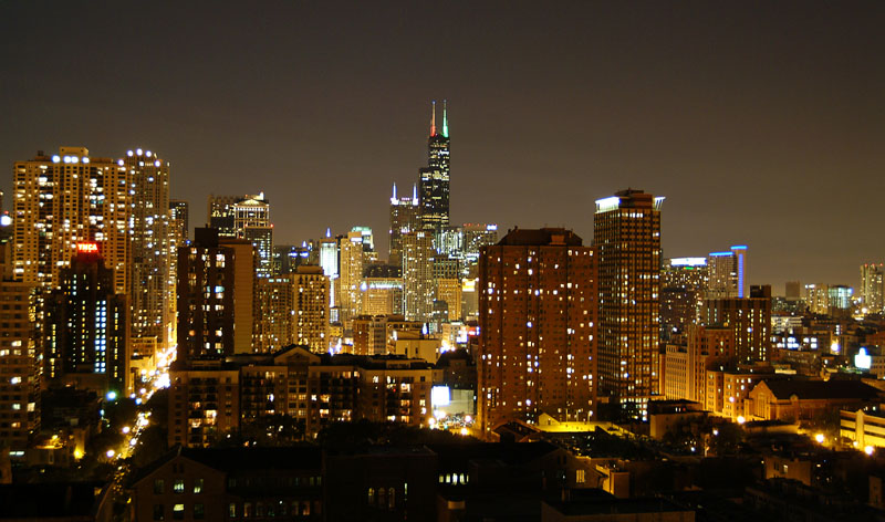 Sns Chicago Night Skyline