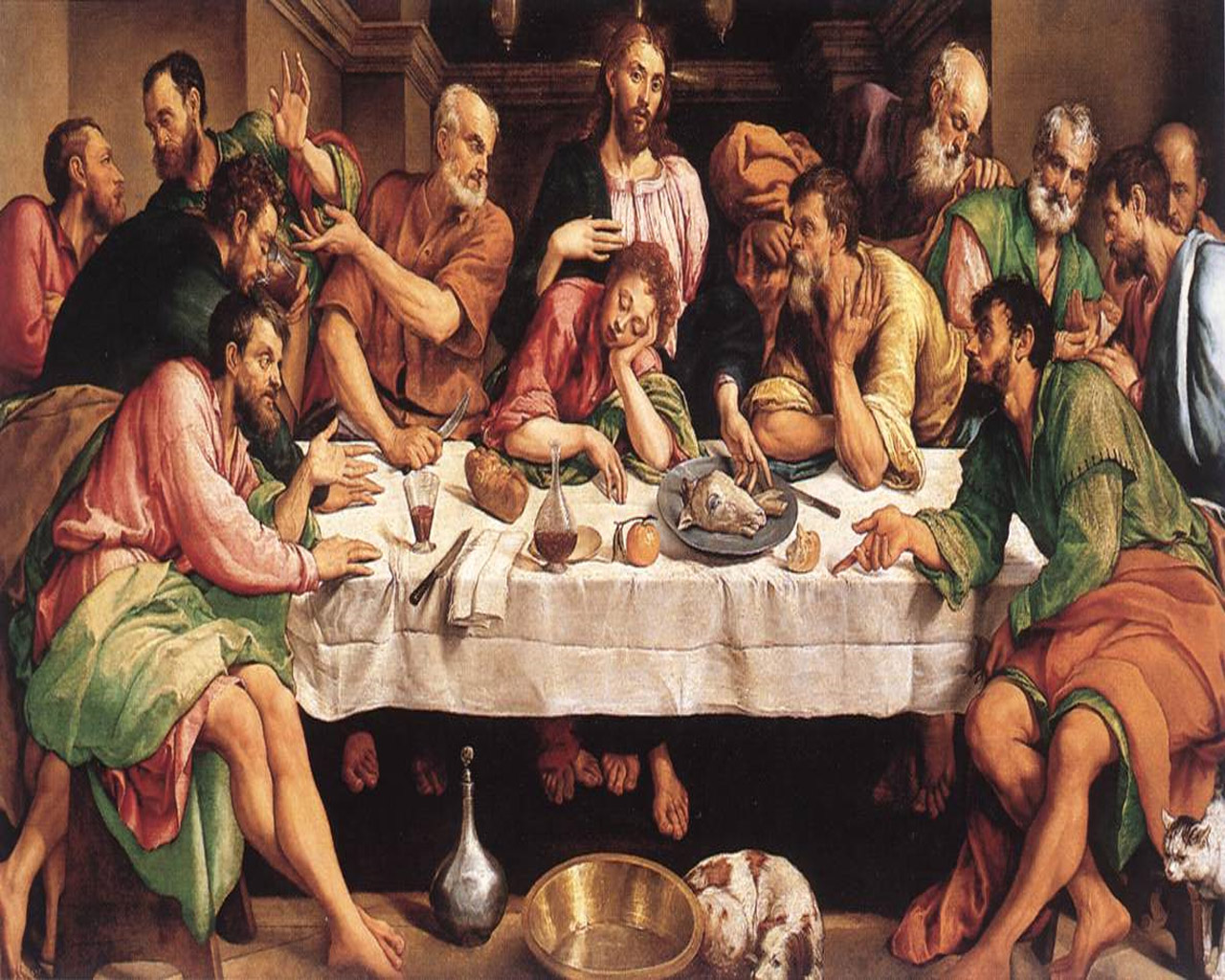 The Last Supper Wallpaper Hd Background Image Pictures